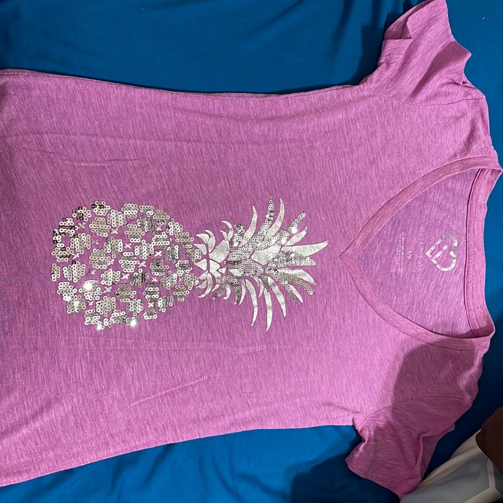 Purple Pineapple shirt by Live Love Dream